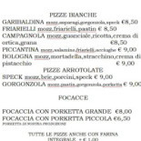 Pizzeria Al Dosso Carte