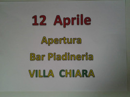 Villa Chiara menu