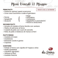 Centrale Emma menu