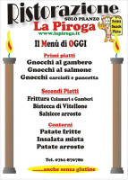 La Piroga menu