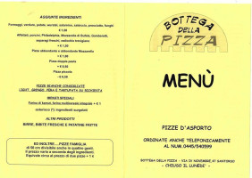 Bottega Della Pizza menu