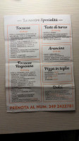 Panificio Pizzeria Rosticceria Morreale menu