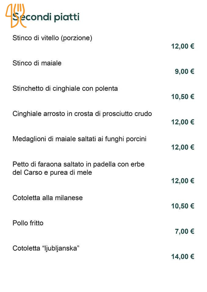 Trattoria Gustin Carte