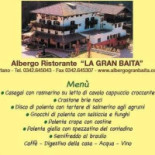 La Gran Baita Carte