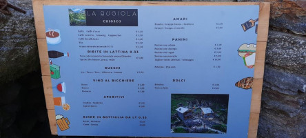 Chiosco La Bugiöla menu