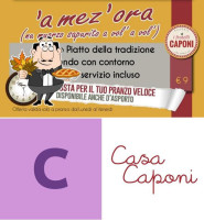 Casa Caponi Pizza E Cucina menu