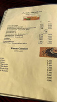 Berggasthof Oberhochmuthof menu