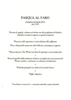 Il Faro menu