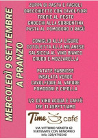 Time Cafè menu