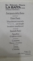 La Baita Di Mancuso Gabriella C. menu