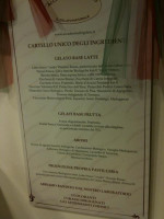 Accademia Del Gelato menu