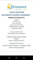 Pizzeria Spinnaker menu