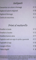 Bar Trattoria Del Borgo Di Bortolotti Andrea menu