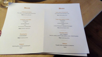 Griesserhof menu