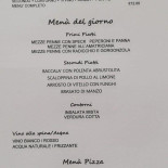 Al Vecchio Vaghetto menu