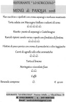 Lo Scricciolo menu