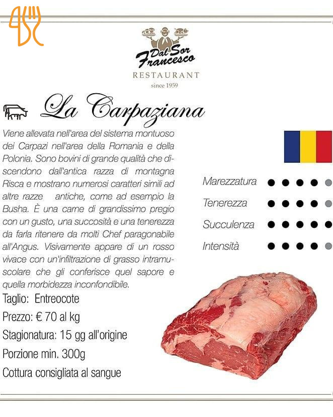 Locanda Dal Sor Francesco Carte