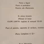 Gatto Nero menu