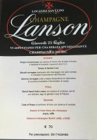 Locanda San Lupo menu