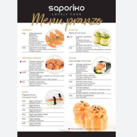 Saporiko menu