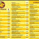 Idea Pizza menu