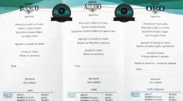 Lago Azzurro menu