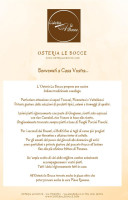 Osteria Le Bocce menu