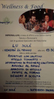 Trattoria- Lu Sulé menu