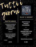 Elio's Burger Grill menu