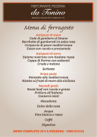 Pizzeria Da Tonino menu