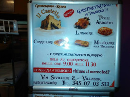 Croce D'oro menu