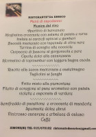 La Baracca menu