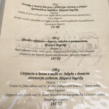Vinařství U Kapličky menu