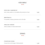 Balzi Rossi menu