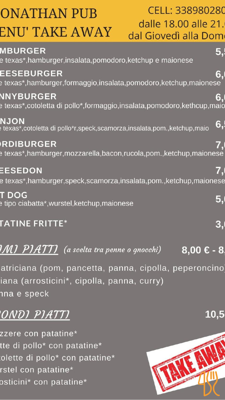 Hostaria Del Vicolo Speisekarte