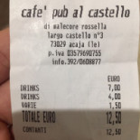 Cafe Pub Al Castello Carta