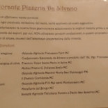 Pizzeria Da Silvano Speisekarte
