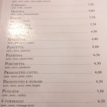 Antichi Sapori Trattoria Pizzeria menu