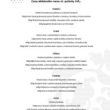 Bohém Litomyšl menu
