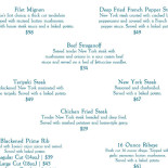Hostinec U Mostu menu