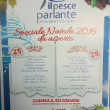 Pesce Parlante menu