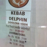 Kebab Delphin Odolena Voda menu