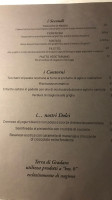 Terra Di Gradara menu