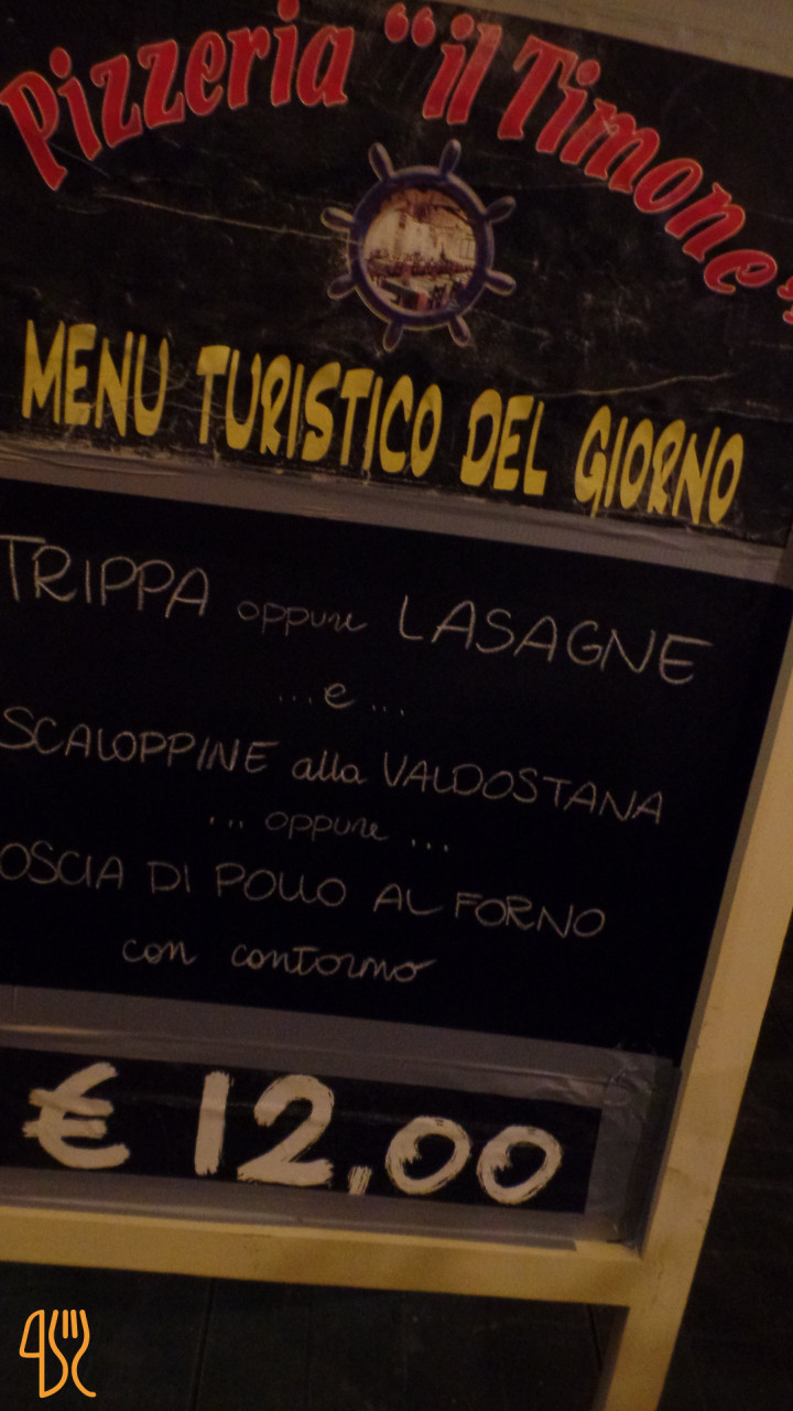 Il Timone Speisekarte
