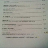 Al Fiume menu