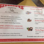 Trattoria Da Cate E Maria Carte