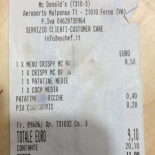 Mcdonald's Carta