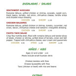 Holiday Grill Carte