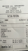 Pancaciua menu
