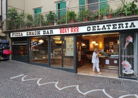 Snack Roxy outside
